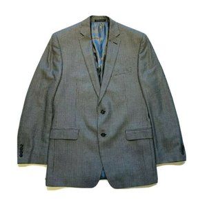 Calvin Klein Nailhead Silk Wool‎ Blazer Sport Jacket Coat Two Button 40L EUC